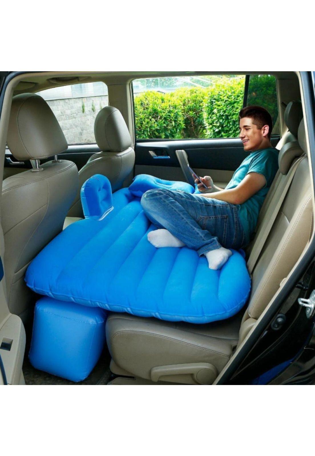 Colchón Para Auto Inflable + Compresor 12v Y 2 Almohadas-2