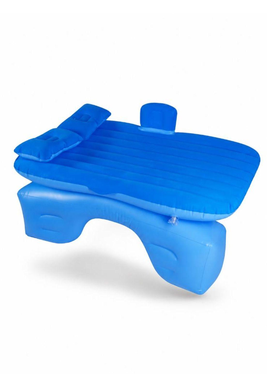 Colchón Para Auto Inflable + Compresor 12v Y 2 Almohadas-0