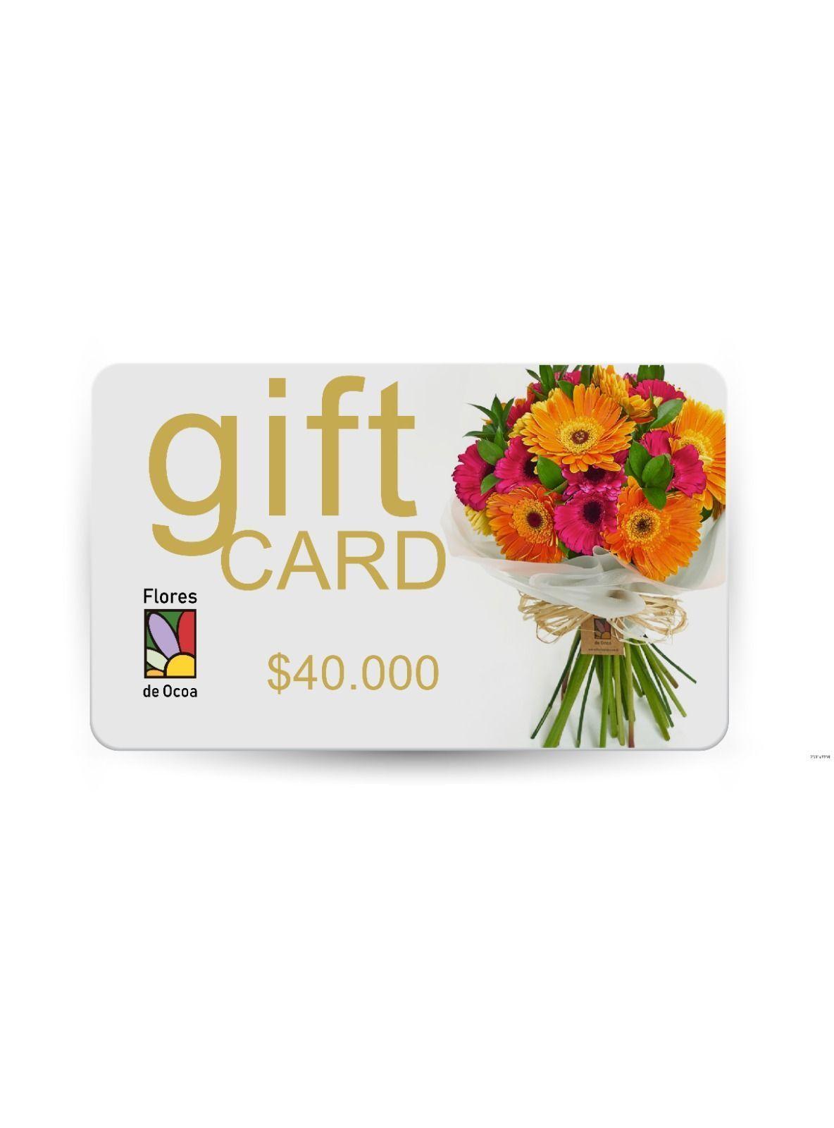 Gift Card $40.000 en Flores de Ocoa-0