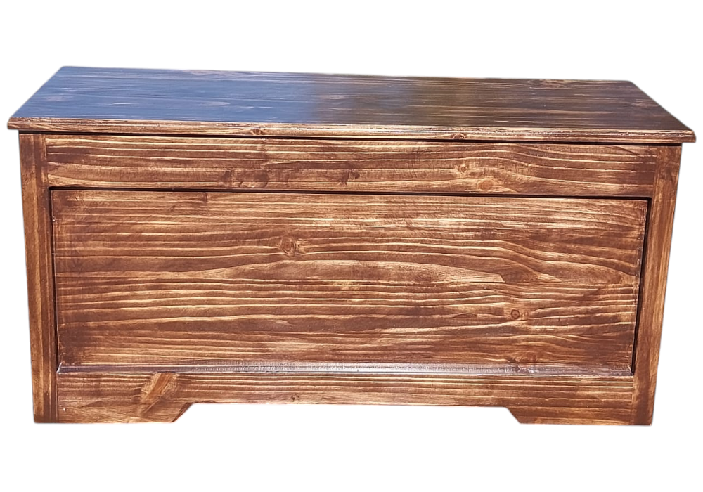 Baúl de Madera un Metro Tinte Nogal Oscuro-0
