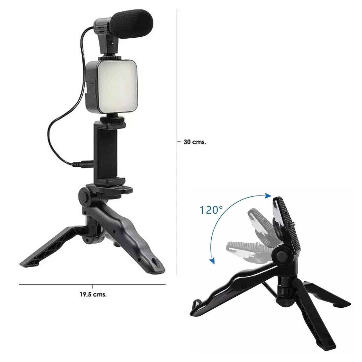 Kit Creadores De Contenido Estabilizador + Micrófono Celular-3