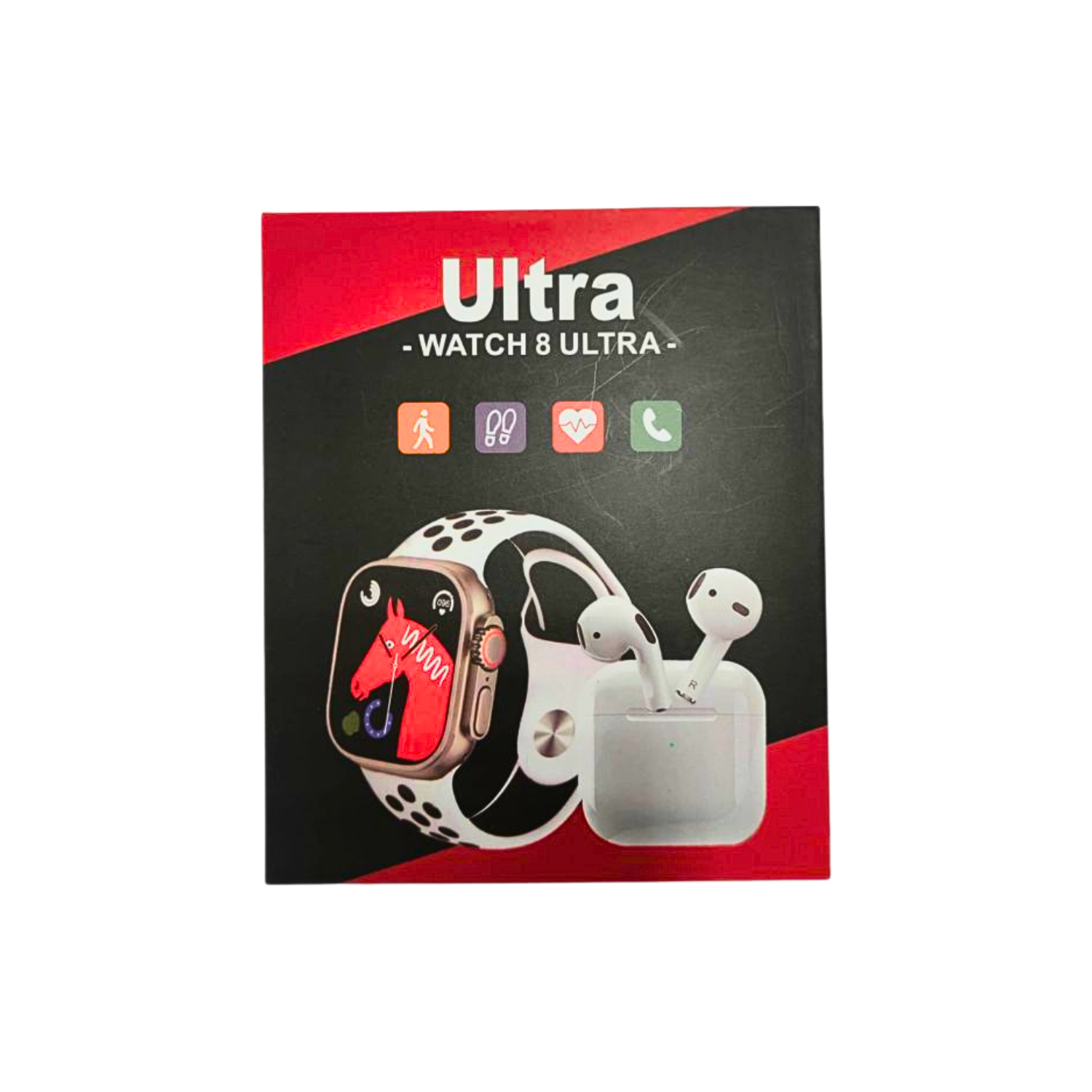 Pack Smartwatch + Audífonos Inalámbricos 8 Ultrawatch-3