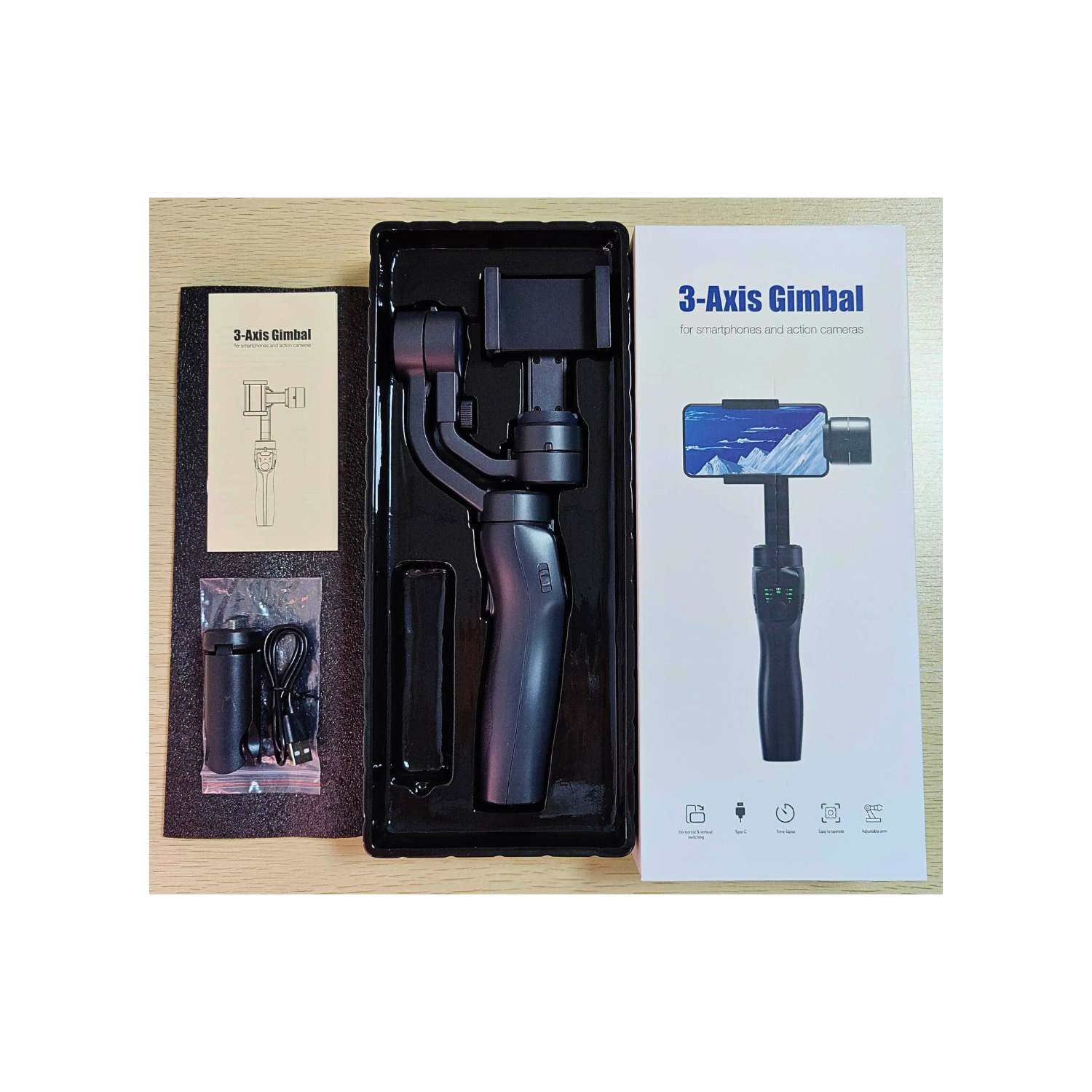 Estabilizador De Teléfono Antivibración Soporte Fotos Videos-7