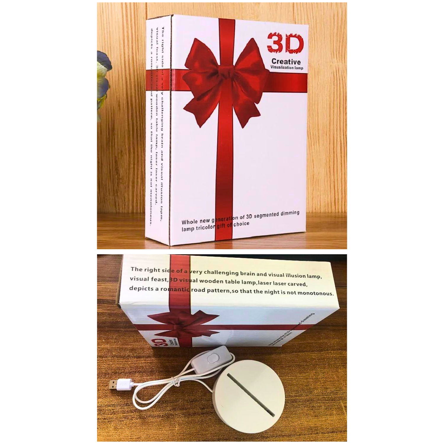 Lámpara 3D Diseño Decoración De Unicornio Creativa Atractiva-4