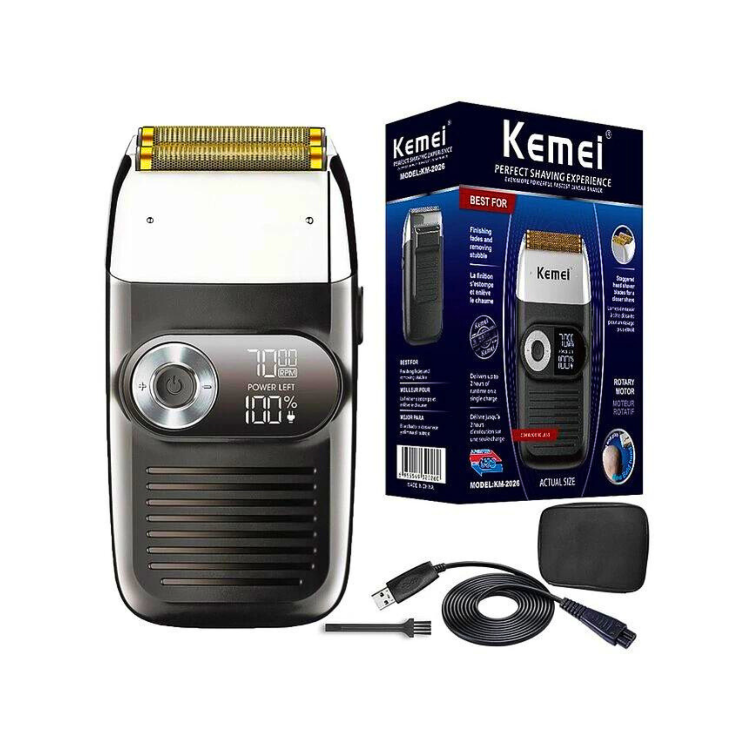 Máquina Profesional Para Cortar Pelo - Kemei Km-2026-2