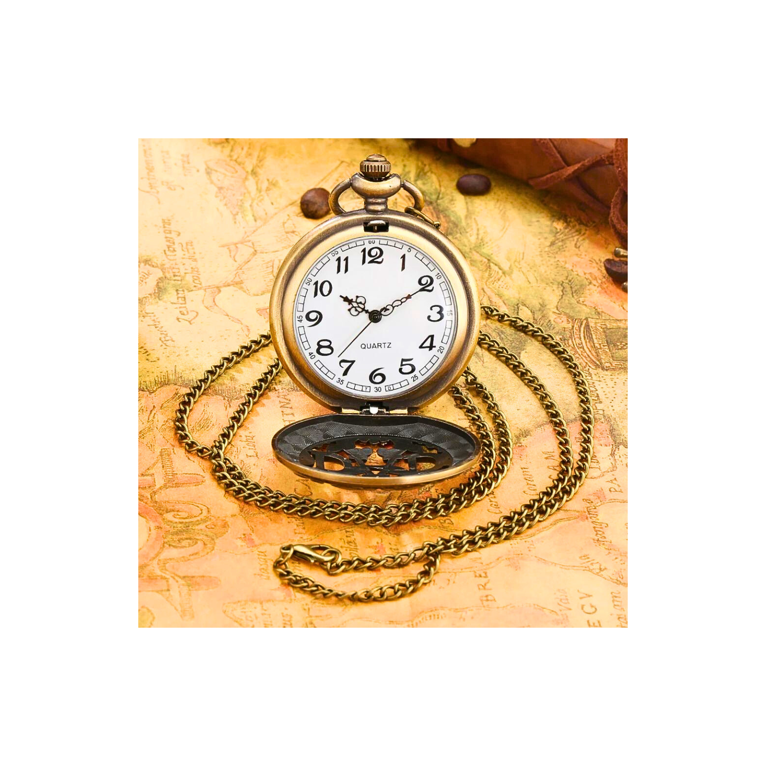 Regalo Papá- Reloj De Bolsillo Diseño Estatua De La Libertad-5