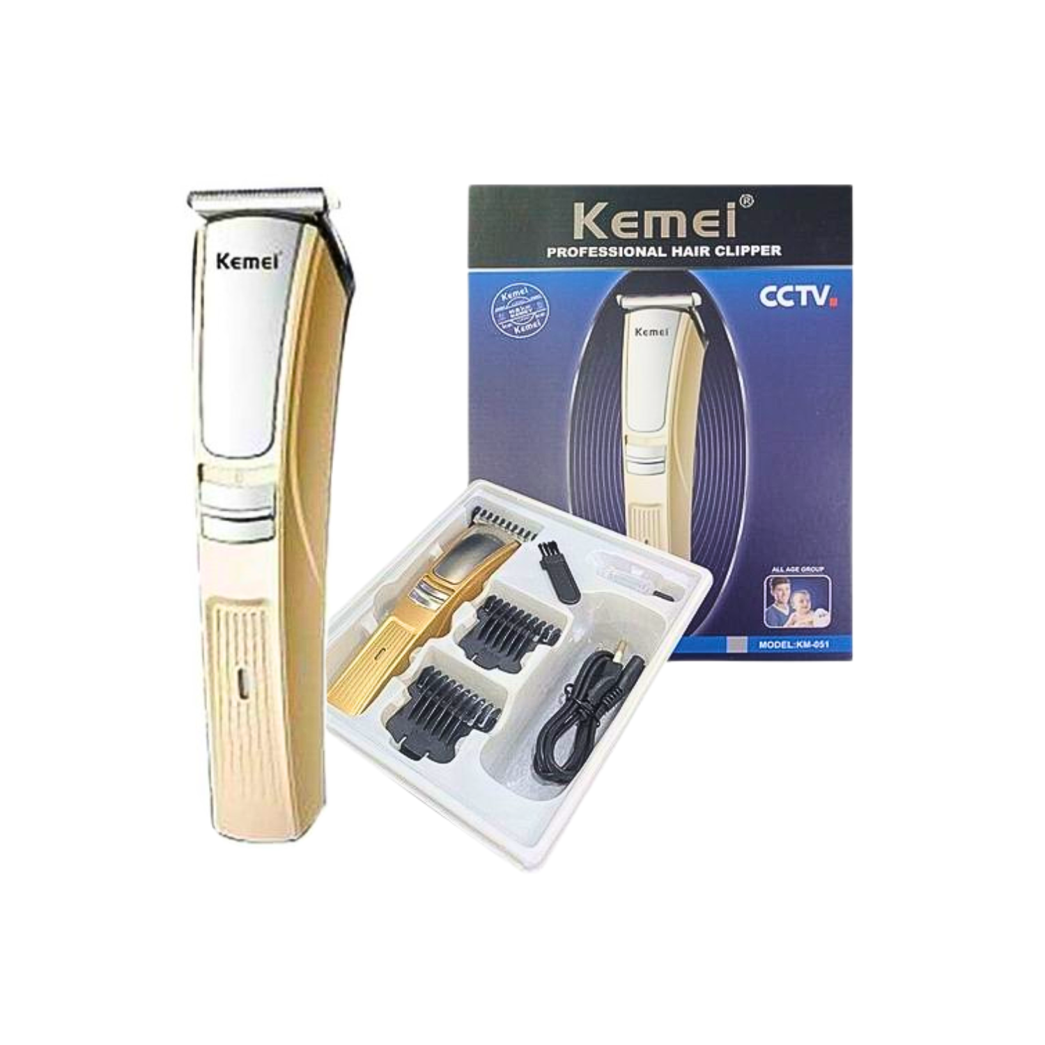 Máquina Para Cortar Pelo Profesional - Kemei Km-051-0