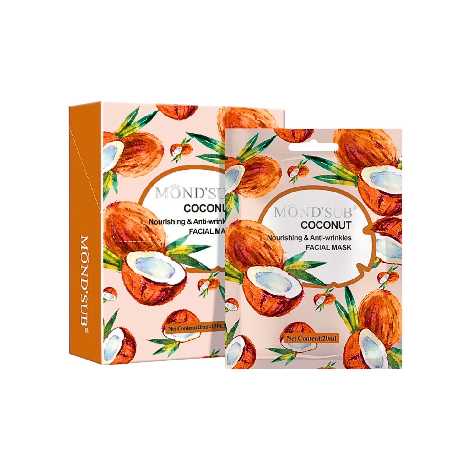 Pack X12 Mascarilla Facial Hidratante - Mond'sub Surtidas-3
