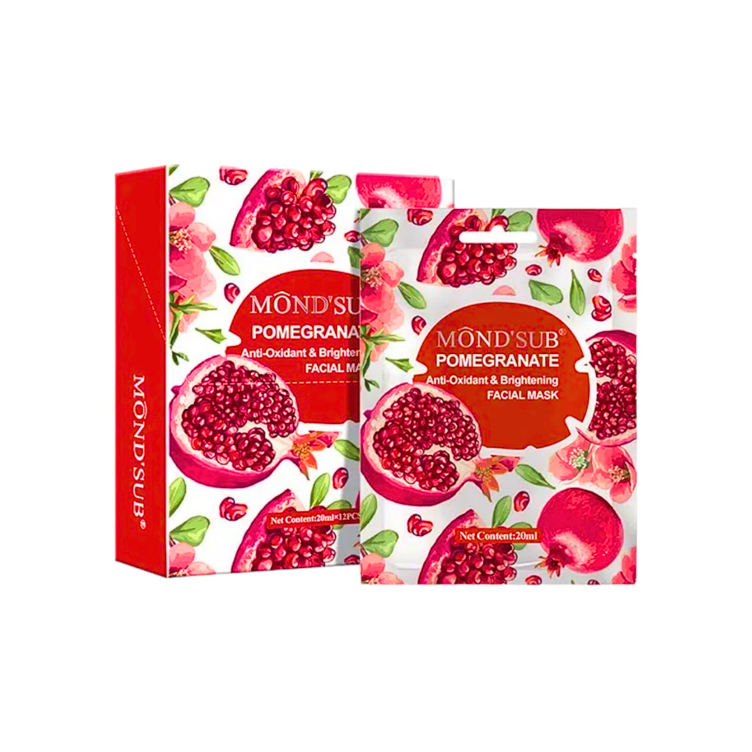 Pack X12 Mascarilla Facial Hidratante - Mond'sub Surtidas-4