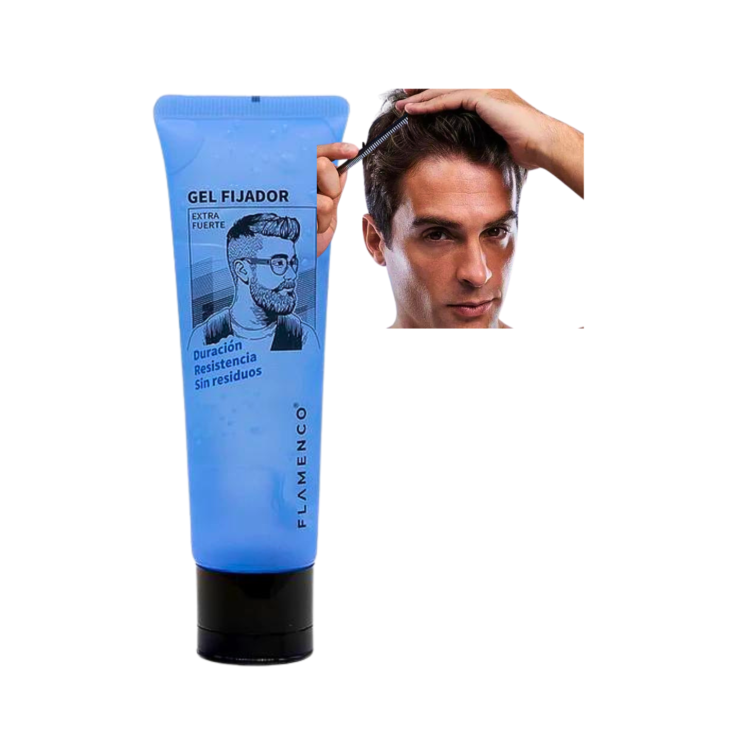Gel Fijador Extra Fuerte Para Cabello - Flamenco 50g-0