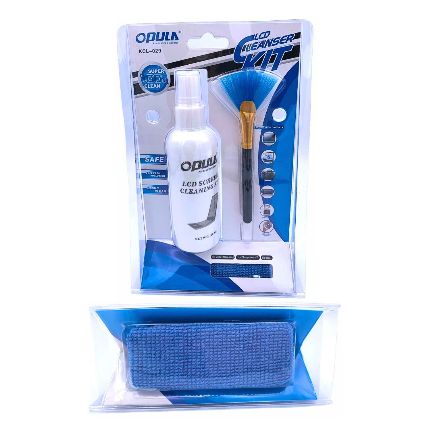 Set De Limpieza Spray Cepillo Pañuelo - Celular Notebook-2