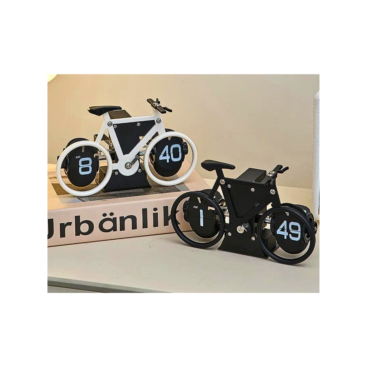 Reloj Digital Escritorio Hogar Oficina - Diseño De Bicicleta-7