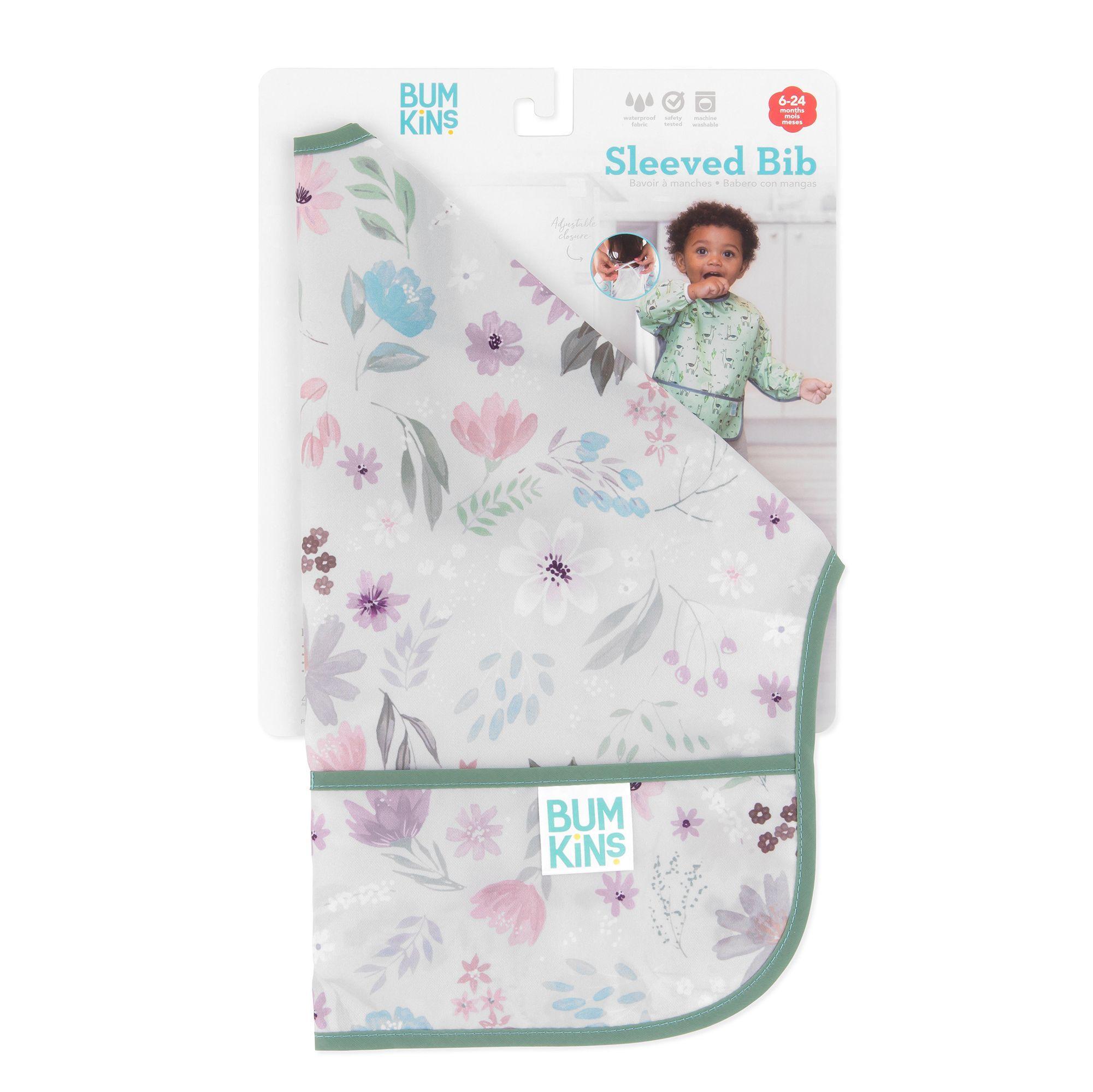 Baberos con mangas Floral Bumkins-1