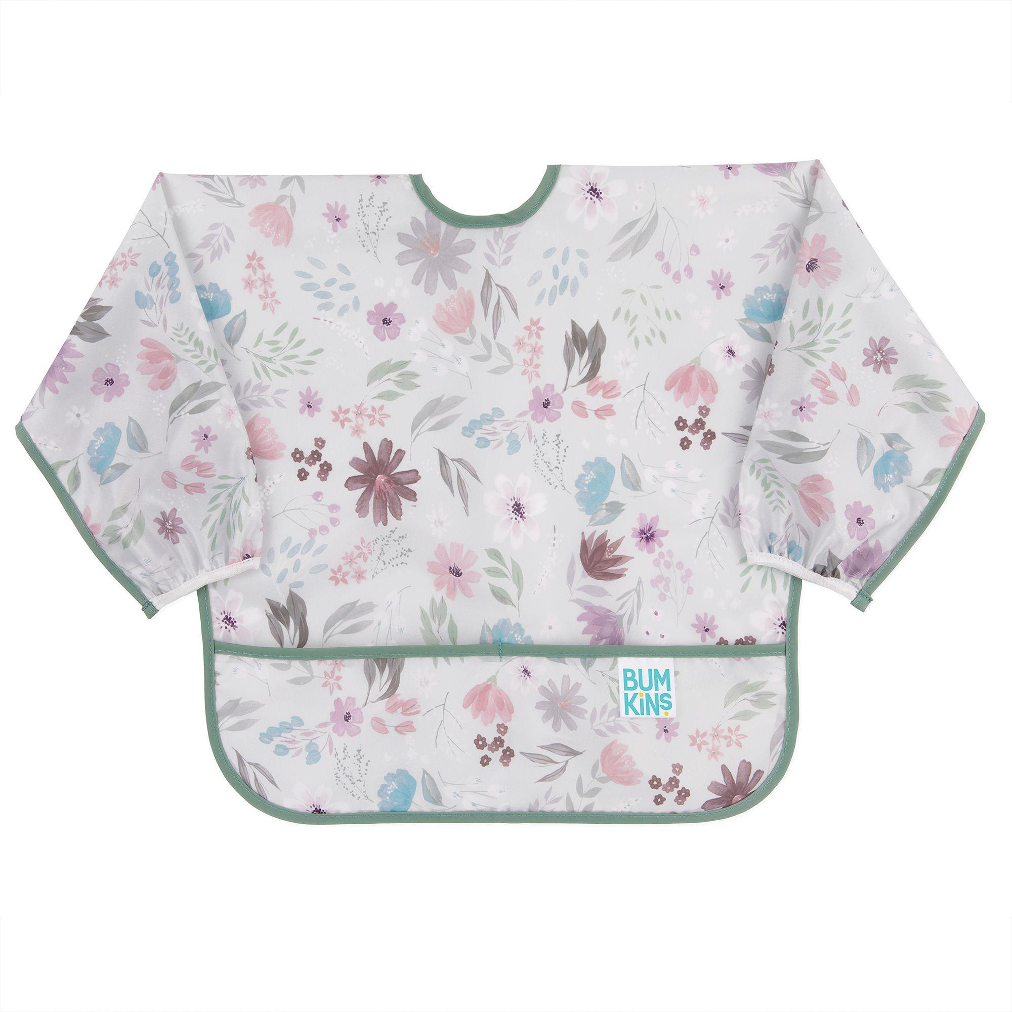 Baberos con mangas Floral Bumkins-0