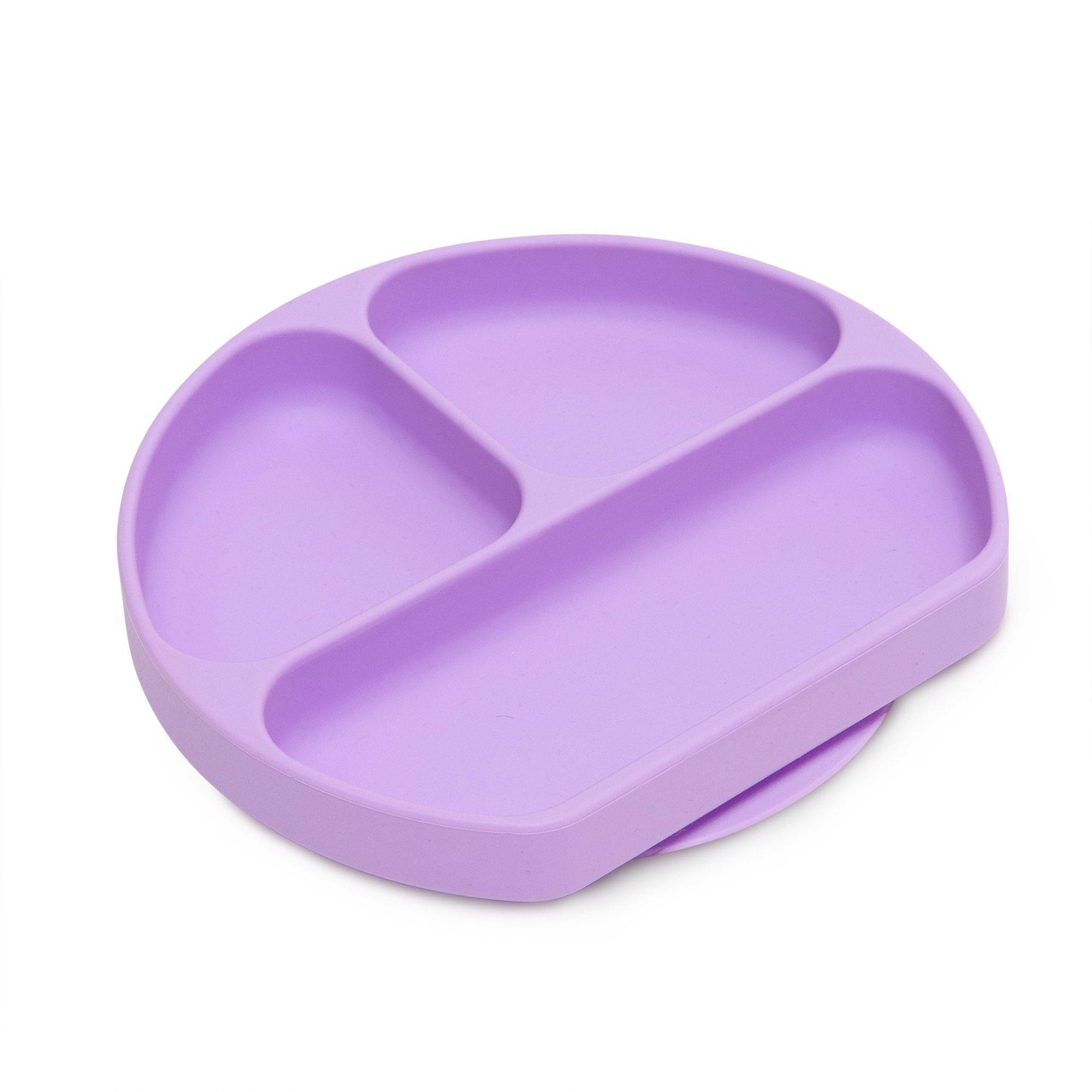 Plato de Silicona Antideslizante Lavanda Bumkins-0