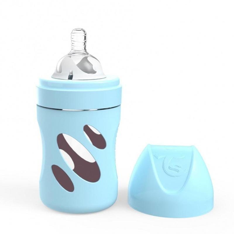 Mamadera de Vidrio Anti-Cólico 180ml Twistshake-0
