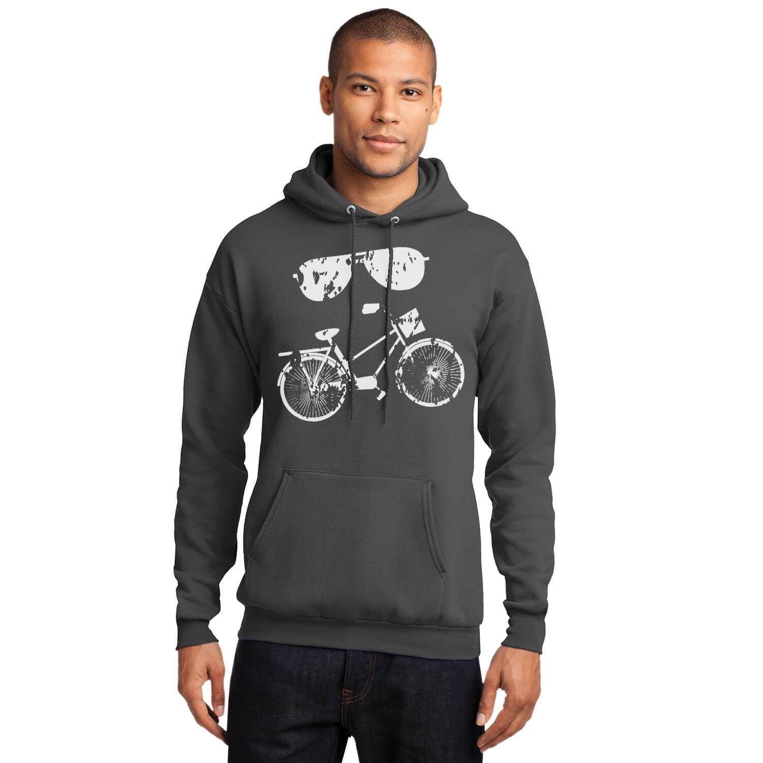 Poleron Hombre Gris Bicicleta-0