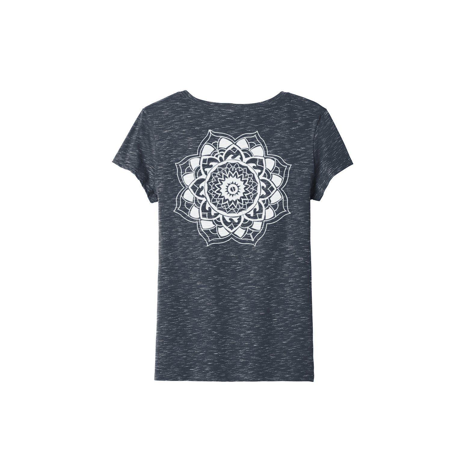 Polera Mujer Azul Mandala-4