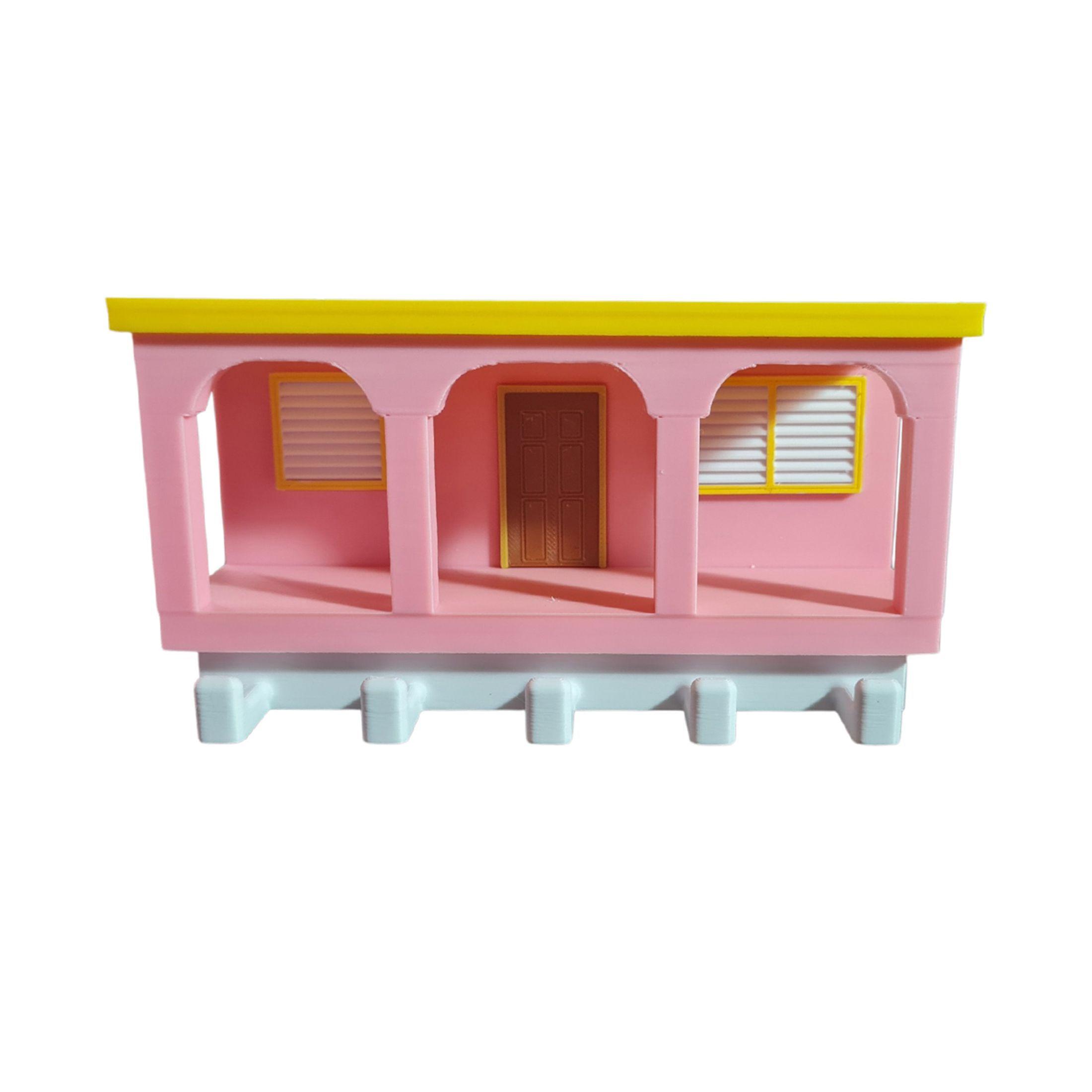 Casita de Bad Bunny Porta Llaves Impreso en 3D-0