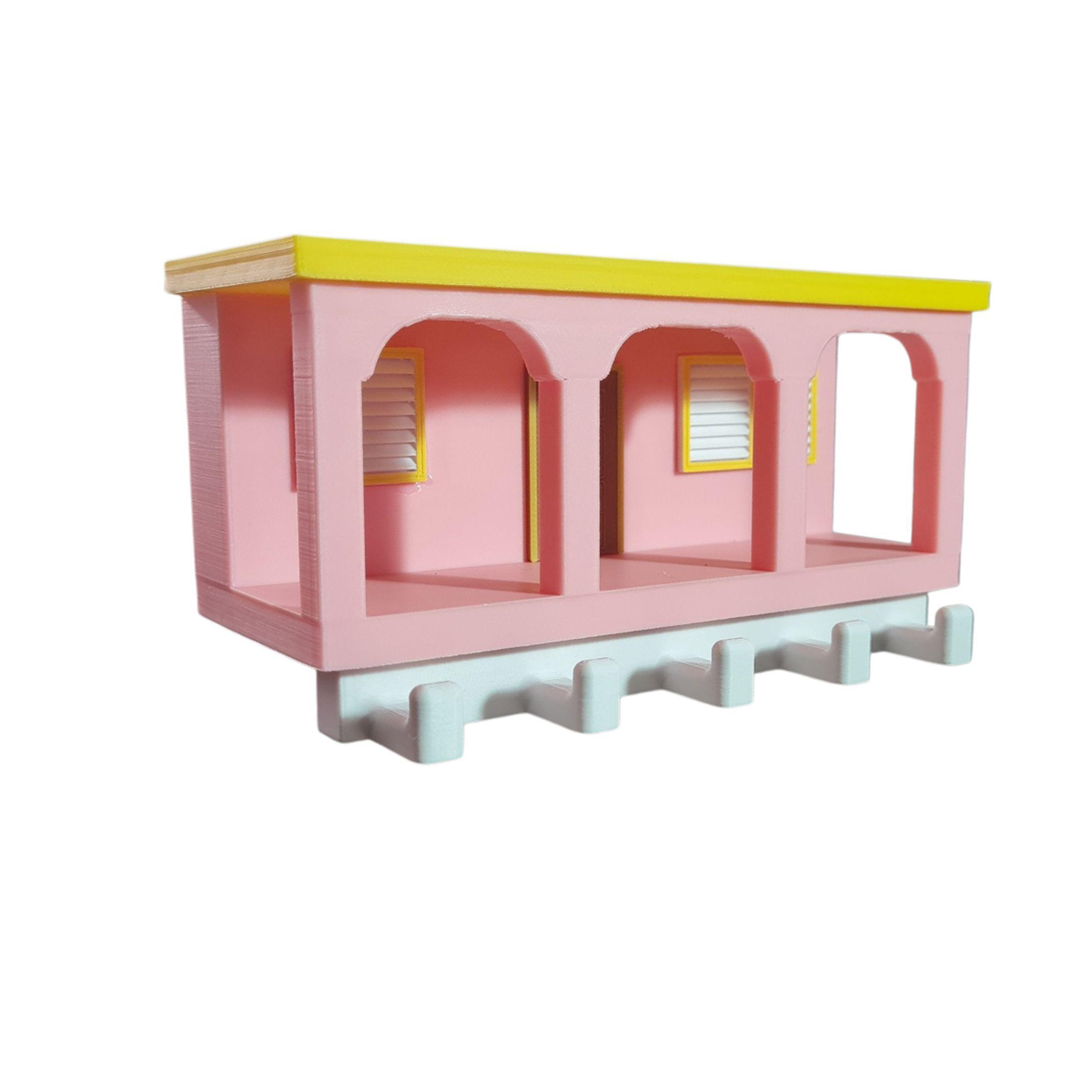 Casita de Bad Bunny Porta Llaves Impreso en 3D-1
