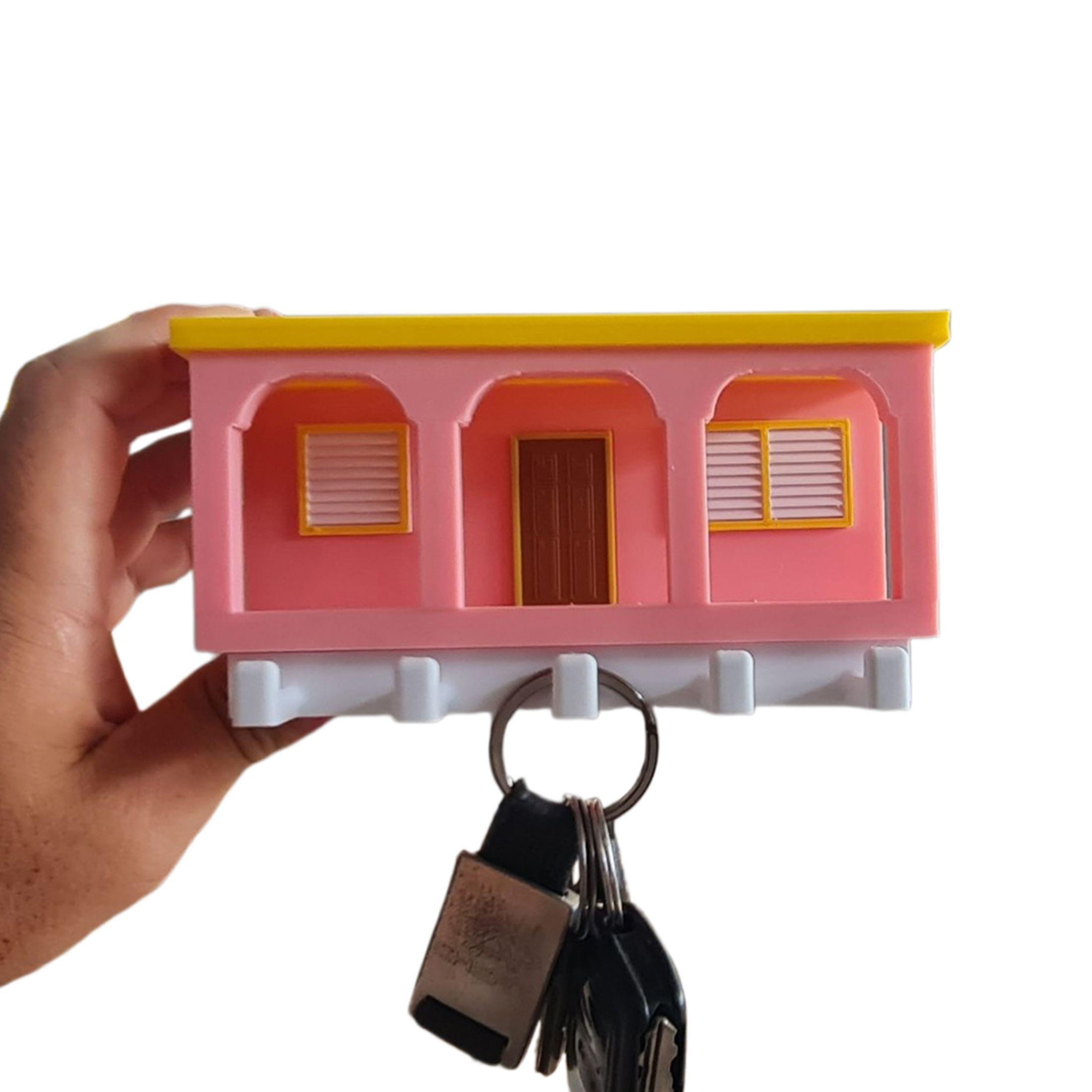 Casita de Bad Bunny Porta Llaves Impreso en 3D-3