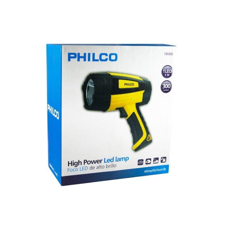 Foco Linterna Recargable Philco 1 Led High Power 18660-3