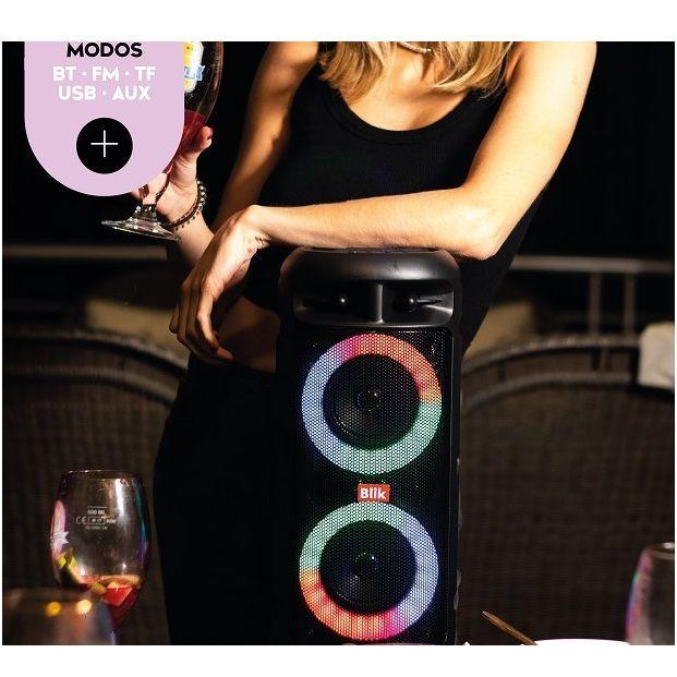 Parlante Karaoke Blik UpSound 3 Con Micrófono Negro-4