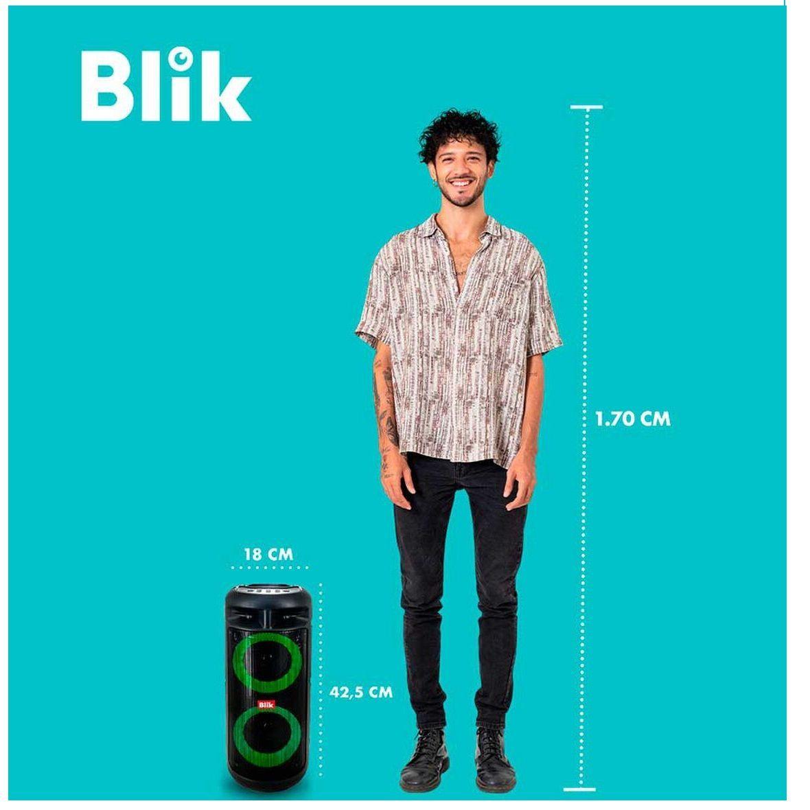 Parlante Karaoke Blik UpSound 3 Con Micrófono Negro-5