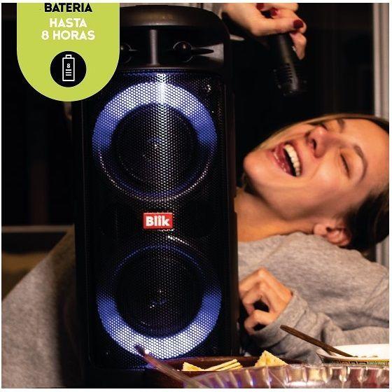Parlante Karaoke Blik UpSound 3 Con Micrófono Negro-7
