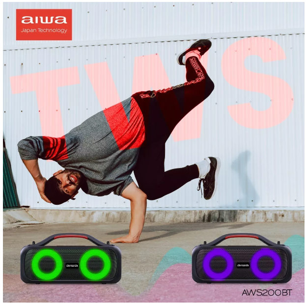 Parlante Aiwa AWS-200BT Bluetooth 30 W Luz RGB 4 Hrs-7