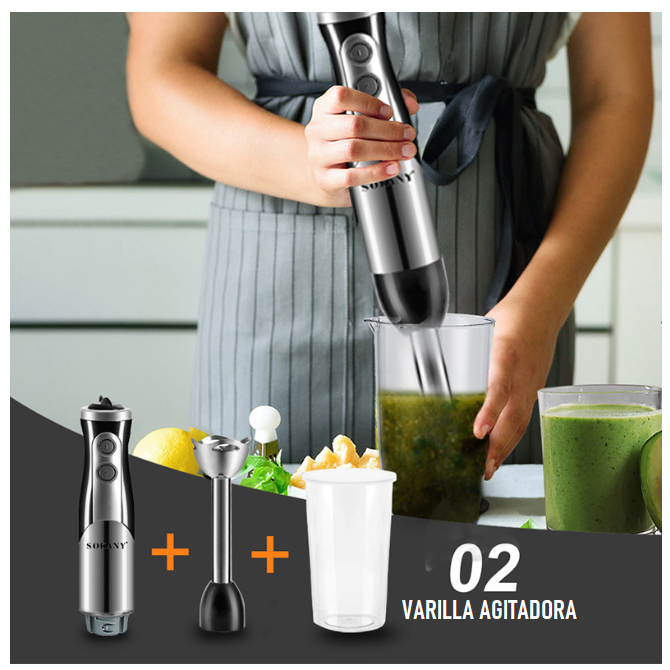 Batidora De Inmersión 8 En 1 De 700W Multifunción-7