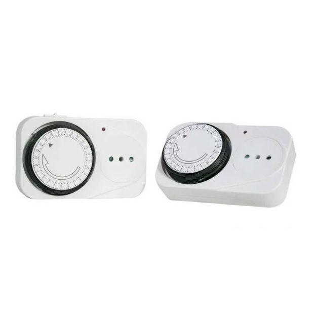 Timer Análogo Temporizador Programable Doble Modelo MST24-1