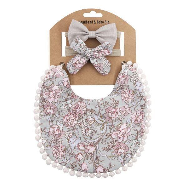 Set Babero Con Cintillo Para Bebé-5