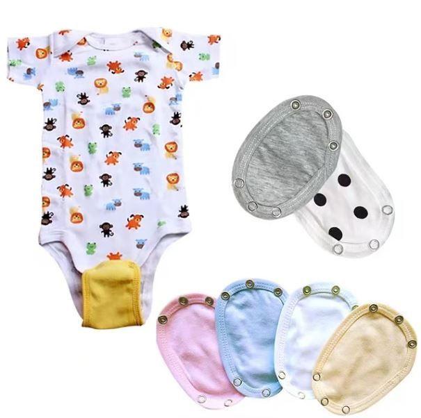 Paquete de 5 Extensores de Body de Algodón Suave Para Bebes-2