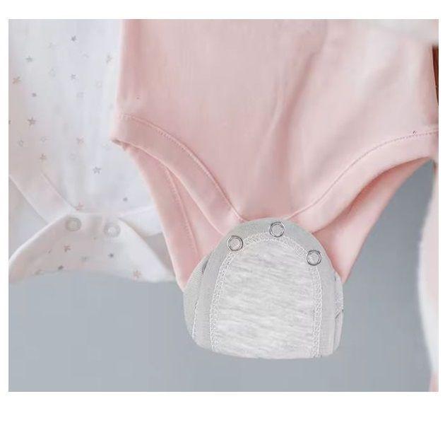 Paquete de 5 Extensores de Body de Algodón Suave Para Bebes-3