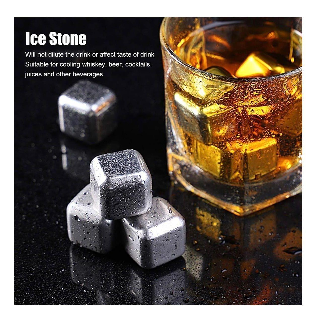 Cubitos De Hielo Reutilizables De Acero Inoxidable 304-4
