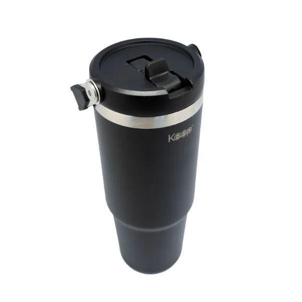 Botella Insulada Con Mango 850 Ml Keep Negro-2