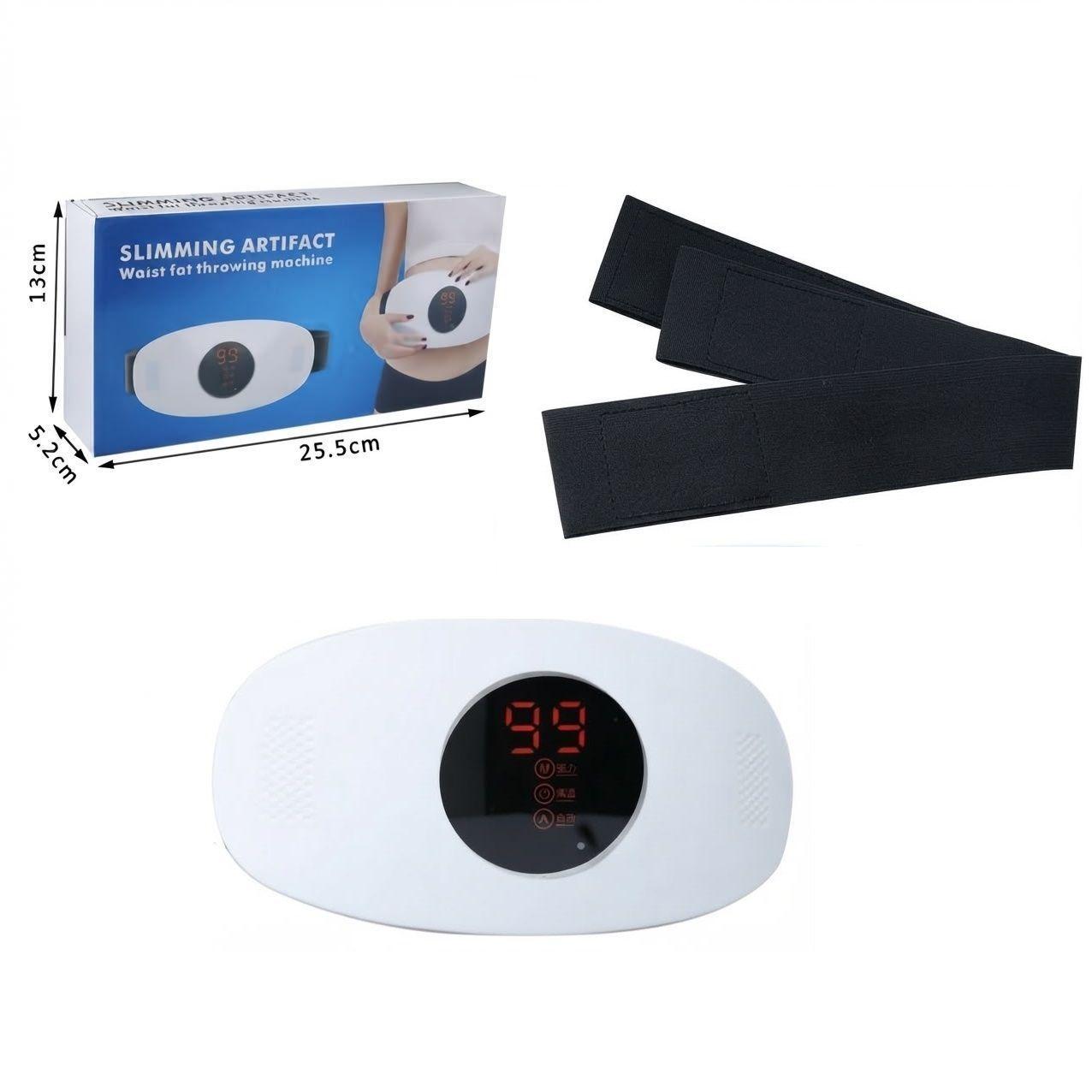 Cinturón Reductor Vibratorio Masajeador Abdominal y Adelgazante con Pantalla-5