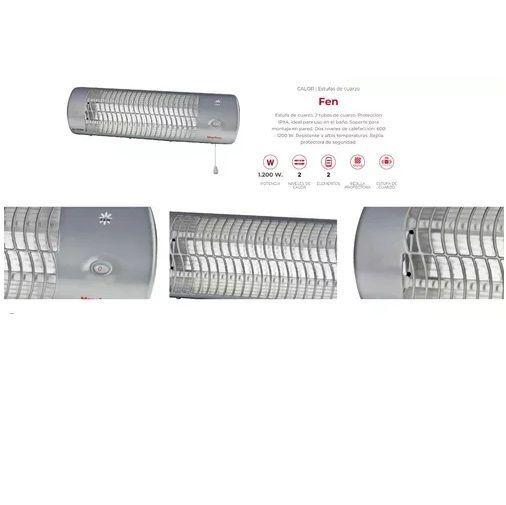 Calefactor Estufa De Quarzo Magefesa Fen Mgf 1741-4