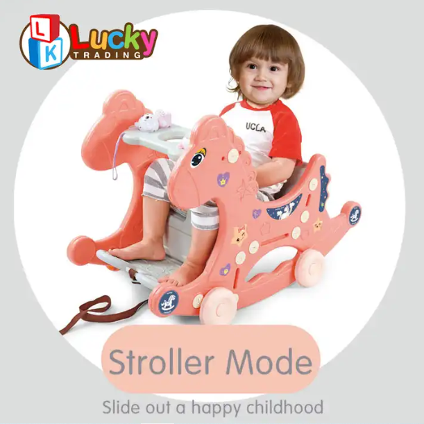 Silla Caballito De Balancín 3 en 1 Mecedora Para Niños -7