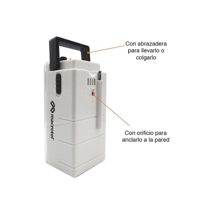 Lámpara Macrotel Recargable 24 Leds 6w MS-6750-2