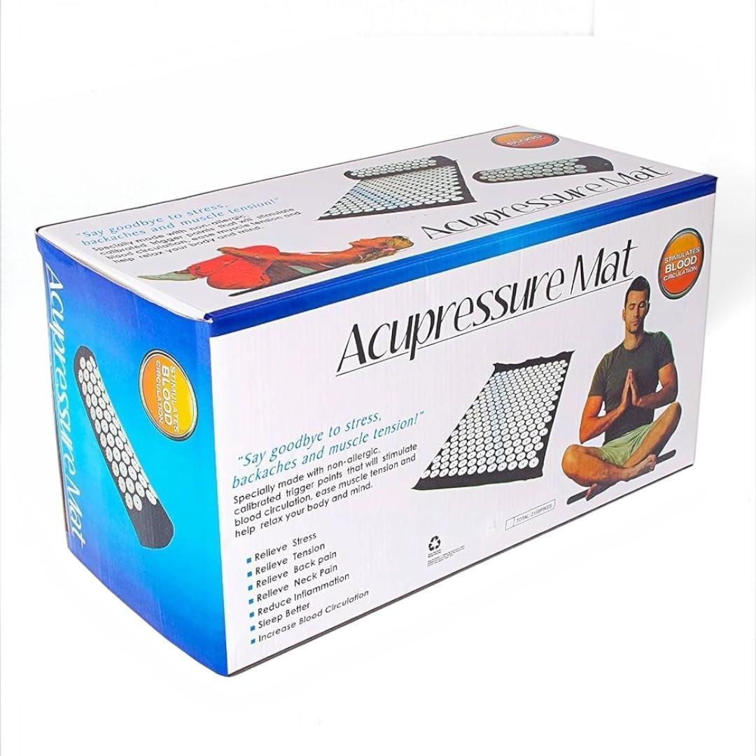 Alfombra y Almohada de Acupresión para Relajación y Alivio Muscular-4