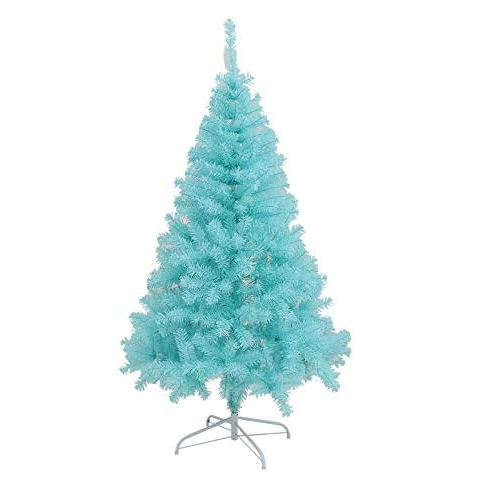 Árbol De Navidad 1.80 CM Color Celeste Decoración Navideña Año Nuevo-0