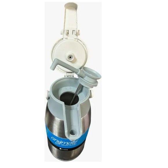 Termo Sifón 3.0 Litros Acero Inoxidable Anymate Plateado-4