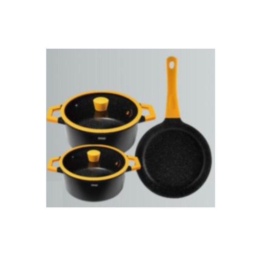 Set de Ollas Antiadherentes de 5 Piezas Black CA002S01-0