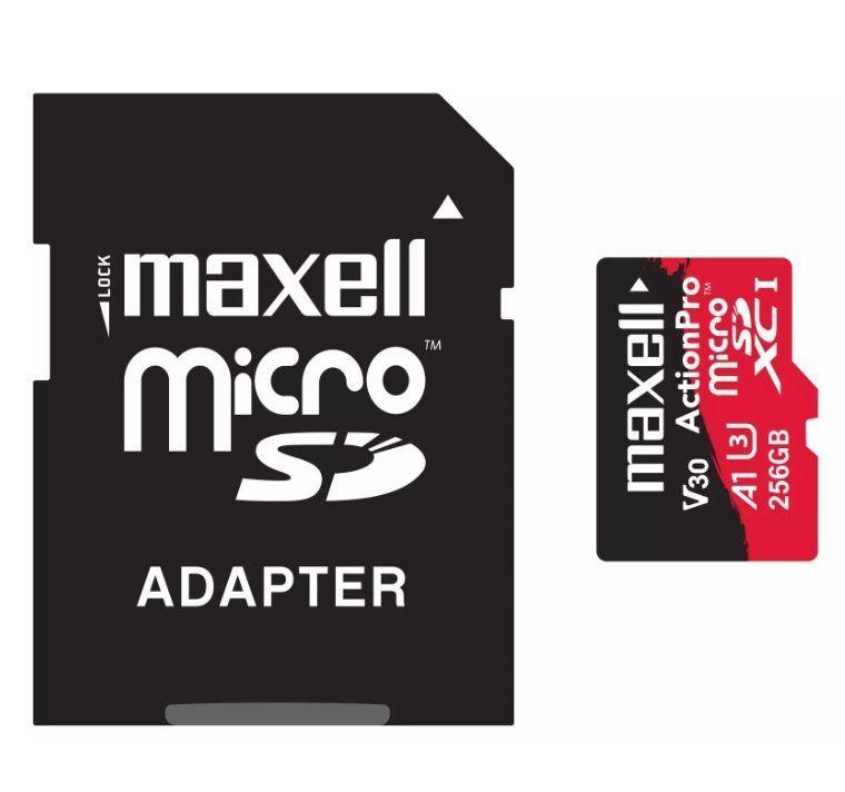 Memoria Micro SD Maxell 256 GB 8K Clase 3 Ultra High Speed-1