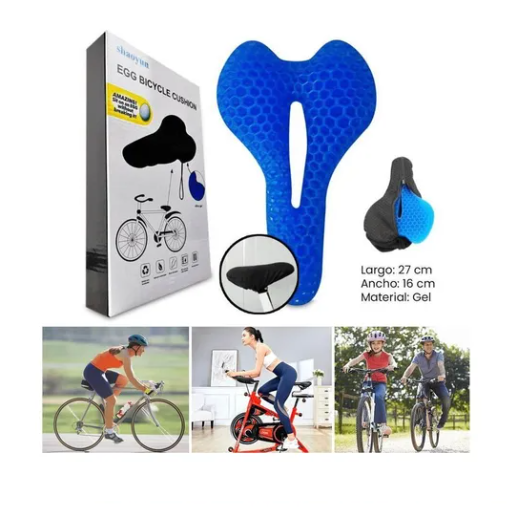 Asiento Para Bicicletas Con Funda Cojín Flexible De Gel-3
