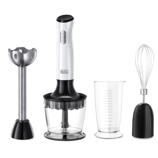 Batidora De Inmersión Black+Decker Blanca 700W HB24710-CL-2