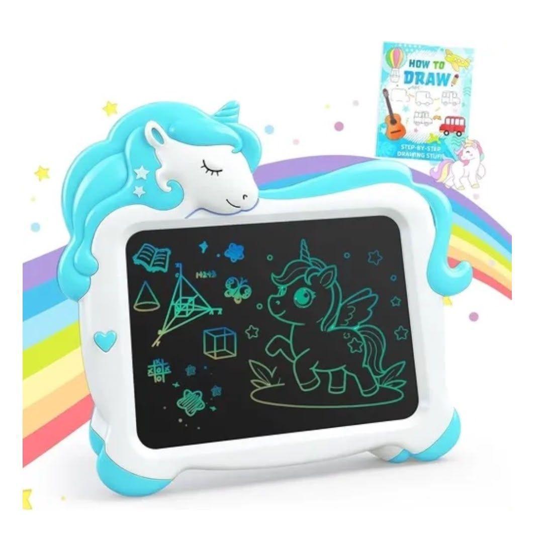 Pizarra LCD de Escritura Infantil Unicornio con Lapiz-2