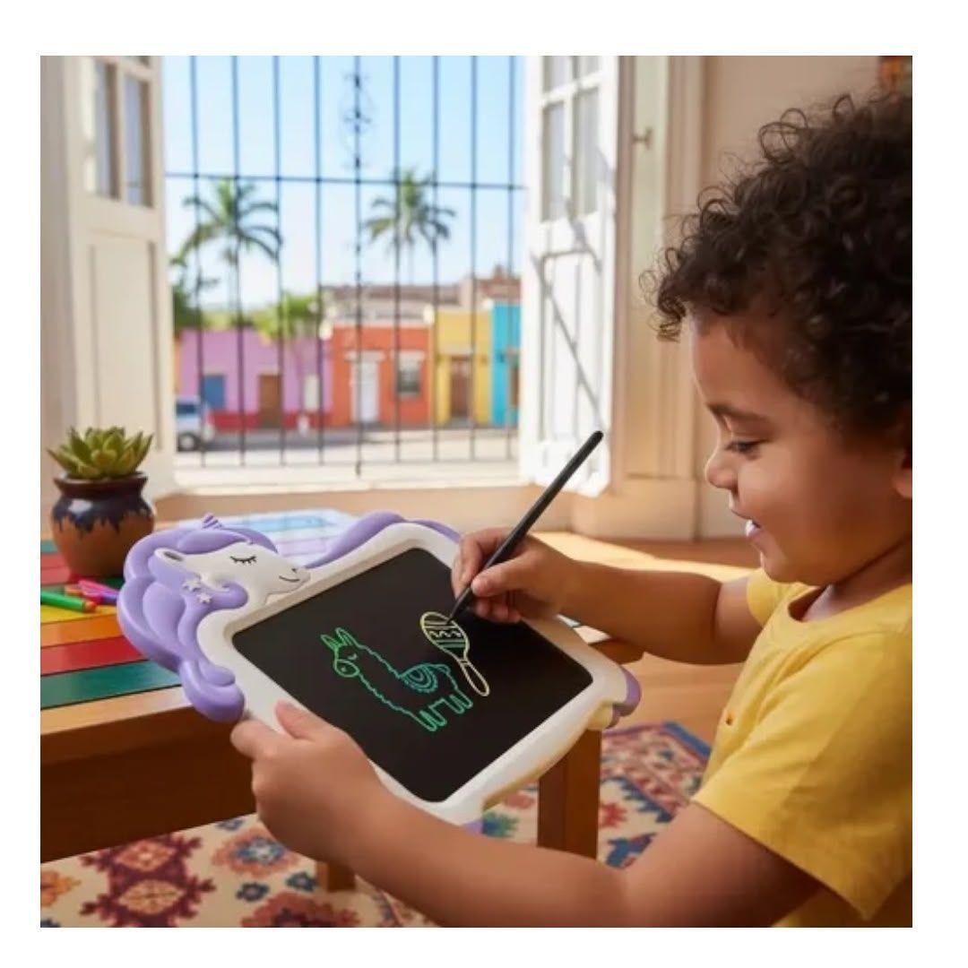 Pizarra LCD de Escritura Infantil Unicornio con Lapiz-3